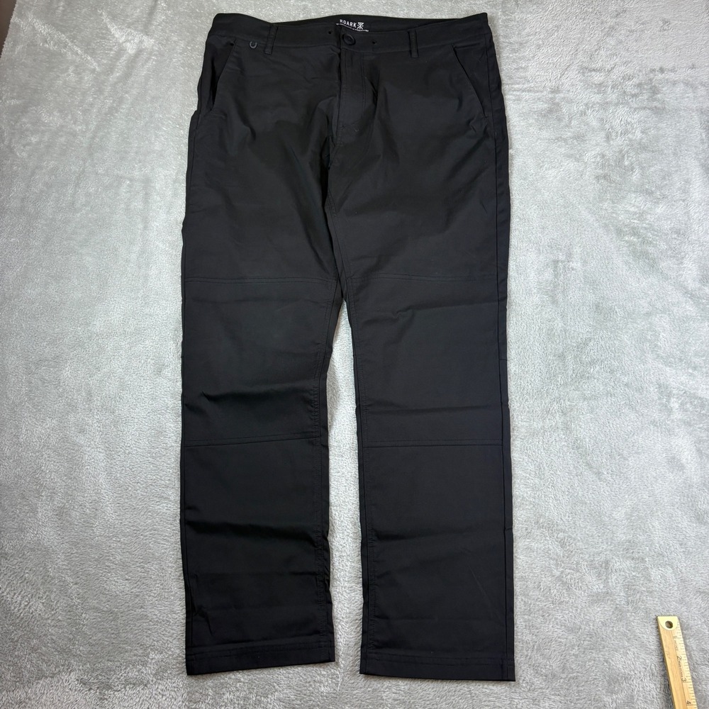 Roark Pants Mens 36 (Fits 38x30) Layover Trail Straight Black Stretch Outdoor